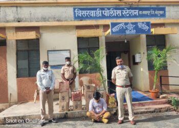 खांडबारा येथे २७ हजाराची अवैध देशीदारु जप्त