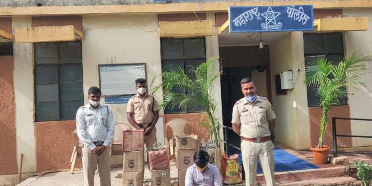 खांडबारा येथे २७ हजाराची अवैध देशीदारु जप्त