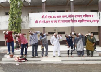 नवापूर येथीलकला वाणिज्य व विज्ञान महाविद्यालयात जलनेती अभियानास उस्फुर्त प्रतिसाद