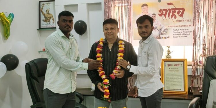 ड्रिम कन्स्ट्रक्शनचे संचालक इंजि.किरण तडवी यांच्या वाढदिवसानिमित्त पडला शुभेच्छांचा पाऊस