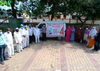 नंदुरबार तालुक्यातील आयसॅप संस्थेतर्फे  कोविड लसीकरण जनजागृती