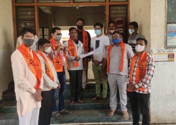 तळोदा विश्व हिंदू परिषद यांच्या वतीने तहसिलदार यांना निवेदन