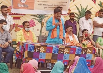 तर्‍हावद पुनर्वसन येथे शिवसेनेतर्फे शिव संपर्क अभियान मेळावा