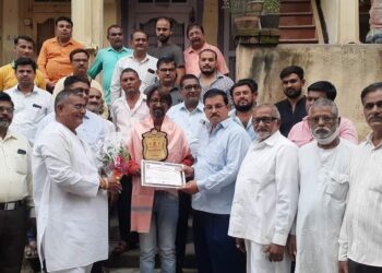 पत्रकार रणजित राजपूत यांना समाज भूषण पुरस्काराने केले सन्मानित