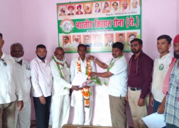 भारतीय किसान सेना शहादा तालुका अध्यक्षपदी किशोर पाटील यांची नियुक्ती