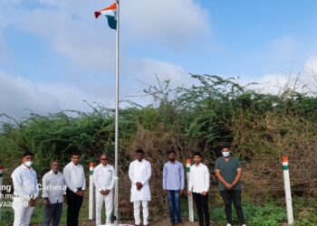 कृषि तंत्र विद्यालयात ७५ वा स्वातंत्र्य दिन उत्साहात साजरा