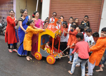 नंदुरबार जिल्हाभरात पहिल्या टप्प्यात पाचव्या दिवशी १०४ सार्वजनिक मंडळांकडून शांततेत गणपतीचे विसर्जन