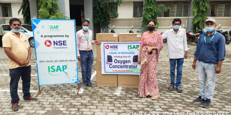 आय.एस. ए. पी. संस्थेकडून जिल्हा रुग्णालयाला यांना 7 ऑक्सिजन कॉन्सनट्रेटर भेट
