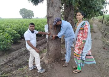 बहुरुपा शिवारात वनविभागाने बसविले ट्रॅप कॅमेरे