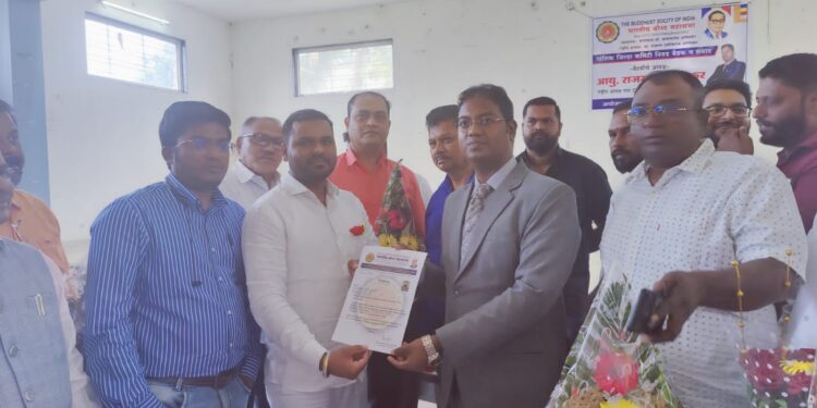 दि बुद्धिस्ट सोसायटी ऑफ इंडिया भारतीय बौद्ध महासभा नंदुरबार जिल्हाध्यक्षपदी सुनील रामोशी यांची निवड