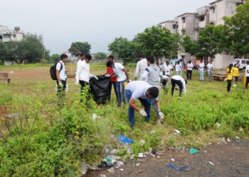 स्वातंत्र्याच्या अमृत महोत्सवानिमित्त नंदुरबारला स्वच्छ परिसराचे आयोजन