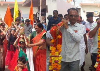 प्रकाशाहुन शेकडो भाविक पदयात्रा करत सप्तशृंगी गडाकडे रवाना