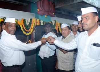 समशेरपुर येथे आयान मलटीट्रेड एल.एल.पी. साखर कारखान्याचा बाॅयलर अग्नी प्रदिपन उत्साहात