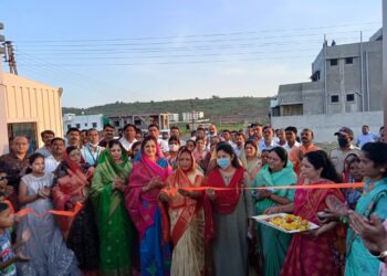 पालिकेतर्फे मा बेटी उद्यानाचे आमदार मंजुळाताई गावित यांच्या हस्ते उद्घाटन