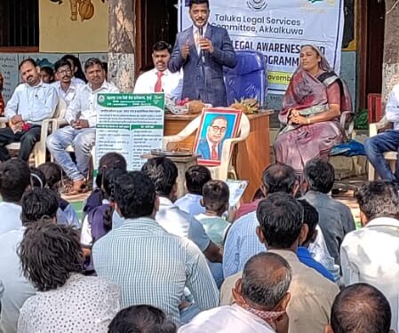 विधी सेवा सामान्य नागरिकांचा अधिकार:  न्यायाधीश व्ही.पी. शिंदे यांचे प्रतिपादन