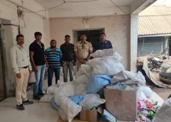 नंदुरबार शहरात अवैध गुटख्यासह चार लाखांचा मुद्देमाल जप्त