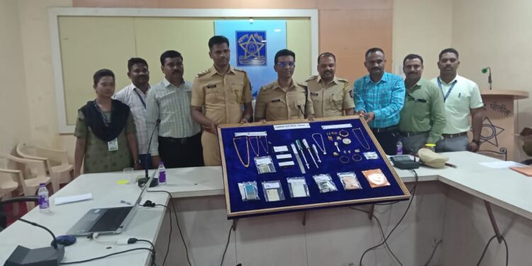 नंदुरबार येथे दिवसा घरफोडीच्या गुन्ह्यातील २ अट्टल गुन्हेगारांना पुणे येथून अटक, १३ लाख ७७ हजाराचा मुद्देमाल जप्त.४ गुन्ह्यांची उकल करण्यात पोलिसांना यश