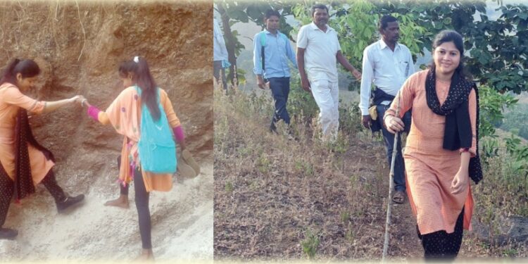 सातपुड्यातील चार किलोमीटरचा डोंगर पारकरीत जिल्हा परिषदेच्या अध्यक्षा ॲड. सीमा वळवी यांनी जाणल्या नागरीकांच्या समस्या