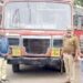 शहादा आगारातून धडगावसाठी पोलीस बंदोबस्तात पाच प्रवाशांसह पहिली बस रवाना झाली आणि  काकडदा जवळ बस अचानक थांबली