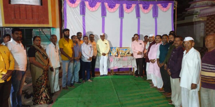 रनाळे येथे जय भगवान महासंघातर्फे  लोकनेते गोपीनाथ मुंडे यांची जयंती साजरी