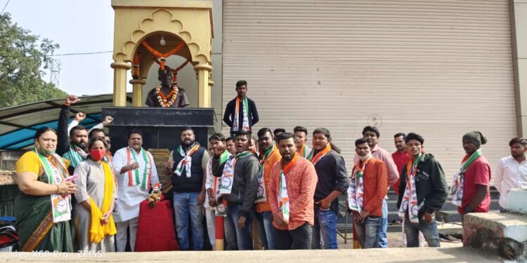 बंगळुरु येथील घटनेचा नंदूरबार येथे राष्ट्रवादीतर्फे करण्यात आला निषेध