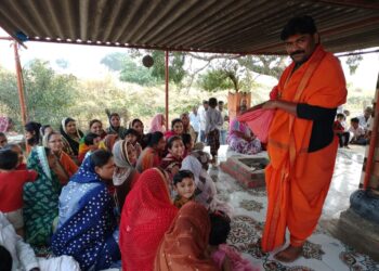 उमर्दे खुर्दे येथे दत्त मंदिरात श्रीदत्त जन्मोत्सव साजरा