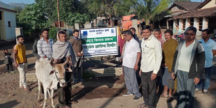 साबलापाणी ता.शहादा येथे पशुधन सर्व चिक्कीत्सा लसीकरण मोहीम