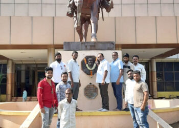 छत्रपती शिवाजी महाराजांच्या पुतळा विटंबनेचा  नंदुरबार जिल्हा मनसेतर्फे तीव्र जाहीर निषेध