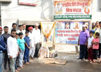 संतश्री सिदाजीआप्पा जयंतीनिमित्त नंदनगरीत प्रतिमापूजन