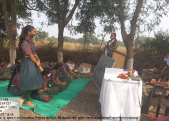 भालेर येथील श्रीमती क. पु. पाटील माध्यमिक व उच्च माध्यमिक विद्यालयात मासिक पाळी व्यवस्थापनावर व्याख्यान