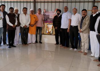 सन्मित्र क्रीडा मंडळातर्फे भारतमाता प्रतिमा पुजनाने प्रजासत्ताक दिन साजरा