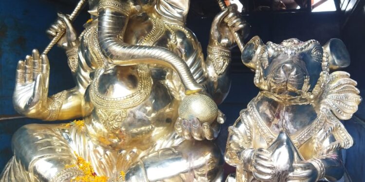 गणेश जयंतीला काका गणपती मंडळातर्फे 380 किलोच्या मूर्तीची चल प्राणप्रतिष्ठा