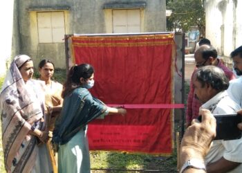 रांझणी येथे जि.प.अध्यक्ष ॲड. सीमा वळवी यांच्या हस्ते भक्तनिवास कामाचे भूमिपूजन