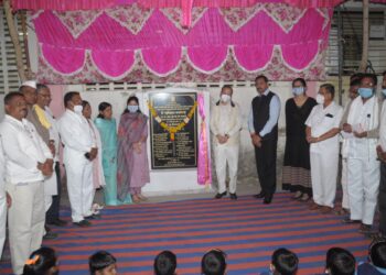 रामपुर येथे शासकीय मुलींचे वस्तीगृहाच्या नूतन इमारतीचे पालकमंत्री ॲड.के.सी.पाडवी यांच्या हस्ते भूमिपूजन