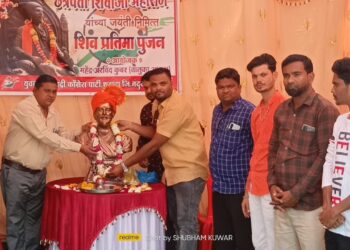 शहादा येथे युवक तालुका राष्ट्रवादीतर्फे शिवप्रतिमा पूजन