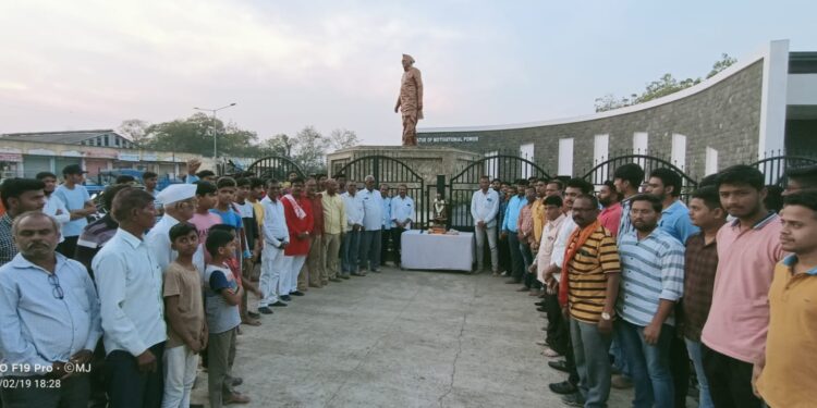 लोणखेडा येथे राष्ट्रीय स्वयंसेवक संघातर्फे शिवजयंती साजरी