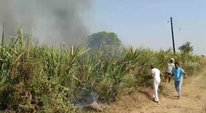 विखरण येथील दोन शेतकऱ्यांचा ऐन तोडणीवर आलेला चार एकर ऊस जळून खाक, नैराश्यापोटी शेतकऱ्याचा आत्महत्येचा प्रयत्न;परिसरात आठवड्यातील दुसरी घटना