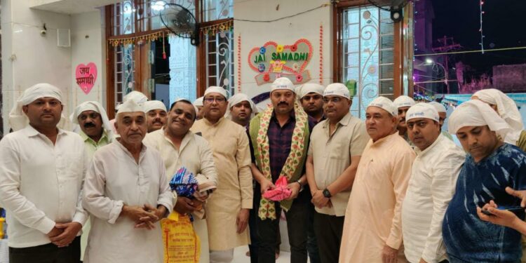 बाबा गरीबदास समाधी साहेब मंदिरात वार्षिक मेला उत्सवानिमित्त मा.आमदार शिरीष चौधरी यांनी घेतले दर्शन