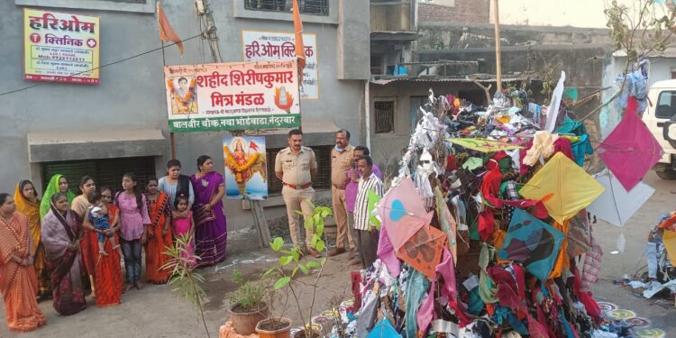 शिरीष कुमार मंडळातर्फे वृक्ष पूजनसह भारत माता पूजन