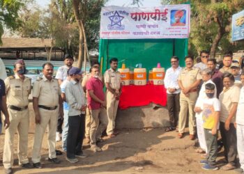 सुखद बातमी : नंदुरबार जिल्हयात पोलीसांकडून ३० ठिकाणी पाणपोईंची सोय