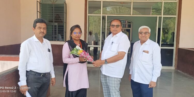 अखिल भारतीय आंतरविद्यापीठ बुद्धिबळ  स्पर्धेसाठी प्रणाली पटेल हीची निवड