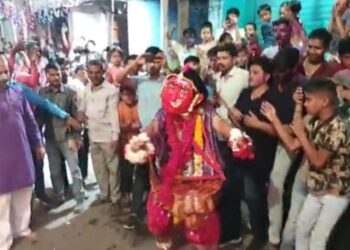 नंदुरबारात दोन वर्षानंतर निघाली जगदंबा देवी अवतार मिरवणूक