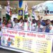 महागाई विरोधात राष्ट्रवादी युवक कॉंग्रेसतर्फे केंद्र सरकारचा निषेध