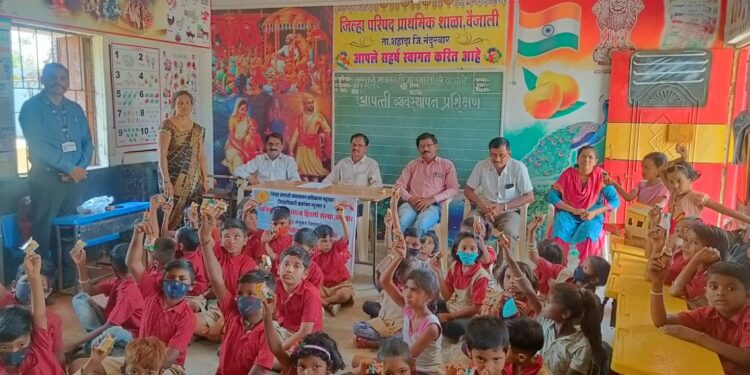 वैजाली जि.प.शाळेत आपत्ती व्यवस्थापन प्रशिक्षण