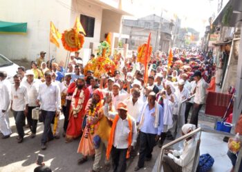 दोन वर्षांच्या खंडानंतर संत दगा महाराजांचे जन्मस्थळ चौपाळे ते आशा पदयात्रेला प्रारंभ