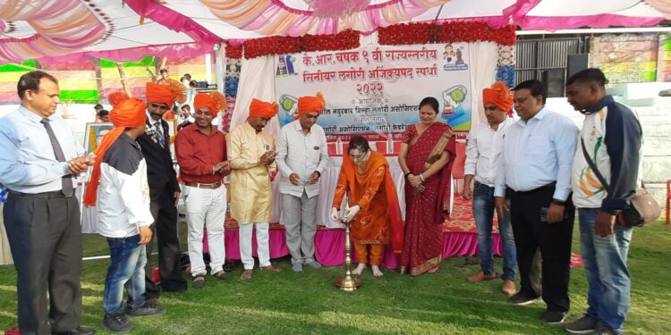 नंदुरबारला के.आर.चषक ९ वी राज्यस्तरीय सीनियर लगोरी स्पर्धा उत्साहात