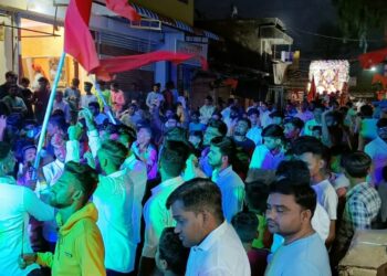 खापर येथे श्रीराम नवमी सार्वजनिक मिरवणूक उत्साहात