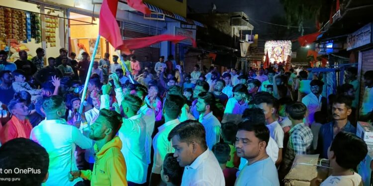 खापर येथे श्रीराम नवमी सार्वजनिक मिरवणूक उत्साहात