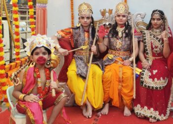 नवापूर शहरात विश्व हिंदू परिषद व बजरंग दलतर्फे श्रीरामोत्सव उत्सव उत्साहात साजरा