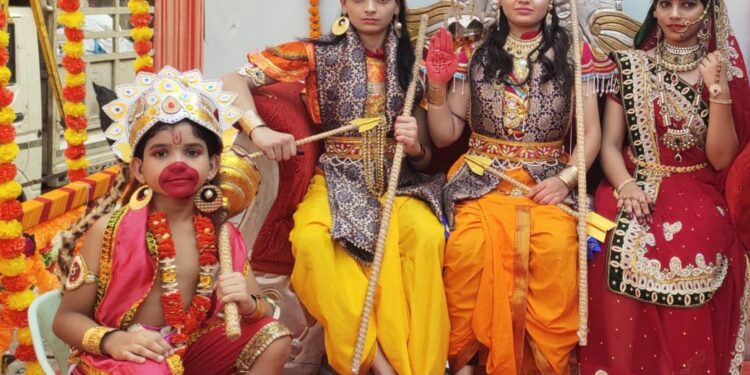 नवापूर शहरात विश्व हिंदू परिषद व बजरंग दलतर्फे श्रीरामोत्सव उत्सव उत्साहात साजरा